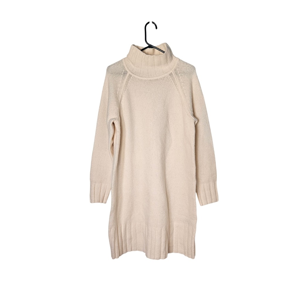Banana Republic Quercia Sweater Dress Wool Yak Cream Womens Large Tall NWT